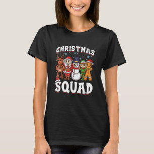 Christmas Squad Santa Elf Reindeer Gingerbread Ma T-Shirt