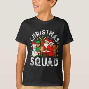 Christmas Squad Santa Family Matching Pajamas Xmas T-Shirt