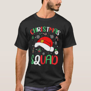 Christmas Squad Santa Family Matching Pajamas Xmas T-Shirt