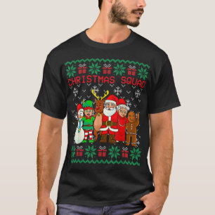 Christmas Squad Santa Family Matching PJs Ugly Xma T-Shirt