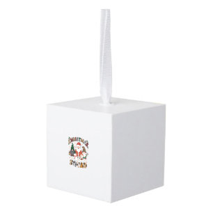 Christmas Squad Santa Gnomes Snowmen Leopard Zebra Cube Ornament