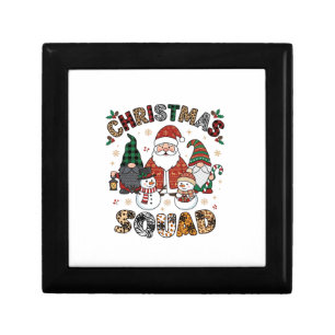Christmas Squad Santa Gnomes Snowmen Leopard Zebra Gift Box