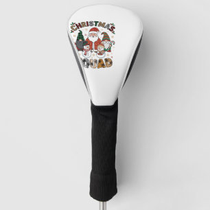 Christmas Squad Santa Gnomes Snowmen Leopard Zebra Golf Head Cover