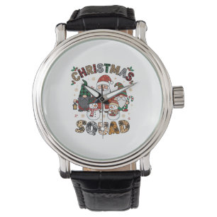Christmas Squad Santa Gnomes Snowmen Leopard Zebra Watch