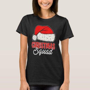 Christmas Squad Santa Hat Matching Family Christm T-Shirt