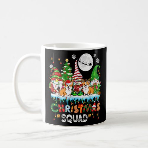 Christmas Squad Santa Reindeer Corgis With Three G Coffee Mug
