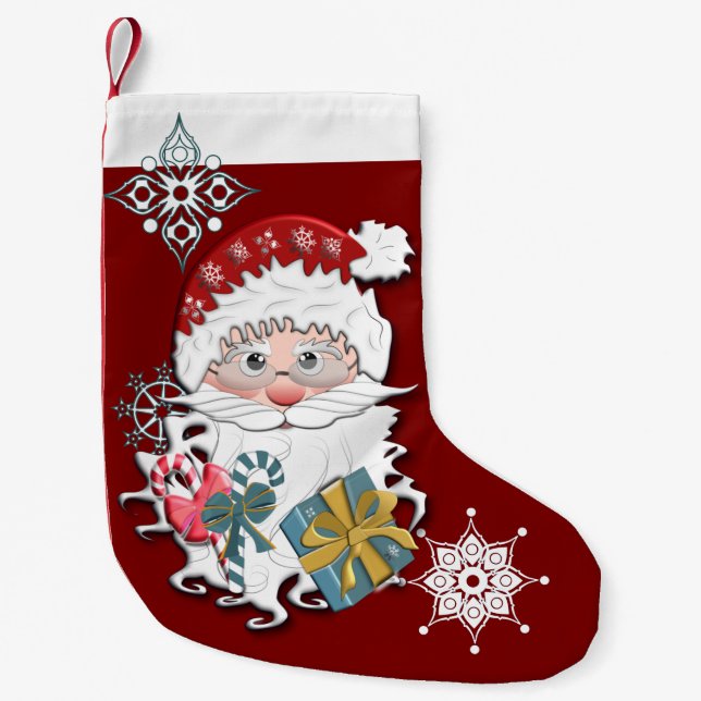 Christmas squad Santa Small Christmas Stocking (Front)