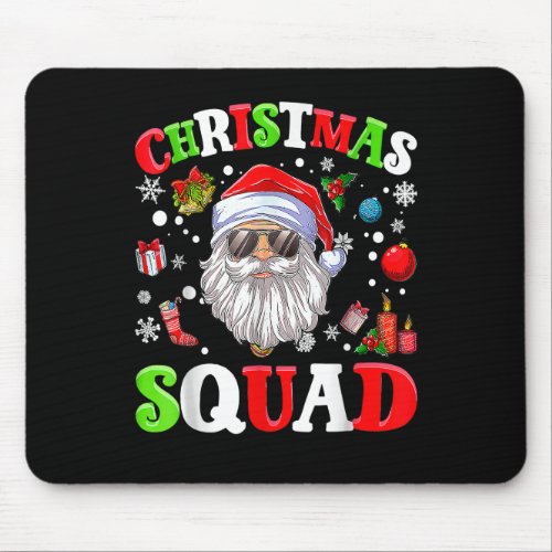 Christmas Squad Shirt Family Group Matching Xmas P Mouse Pad