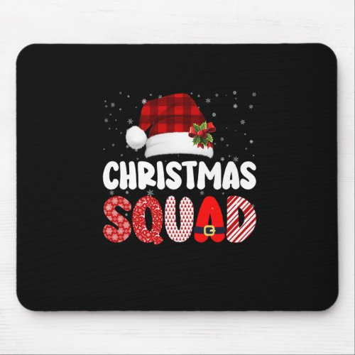Christmas Squad Shirt Family Matching Pajama Red P Mouse Pad