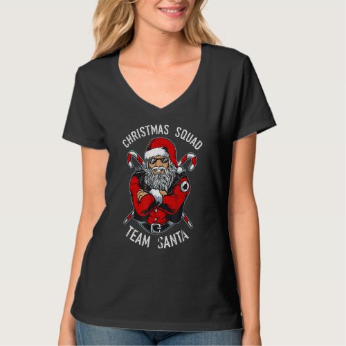 Christmas Squad Team Santa T_Shirt