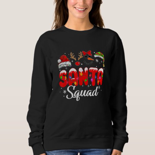 Christmas Squad  Team Xmas Tree Family Matching Pa Sweatshirt
