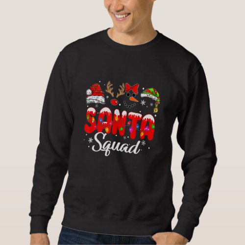 Christmas Squad  Team Xmas Tree Family Matching Pa Sweatshirt