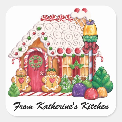 Christmas Square Sticker