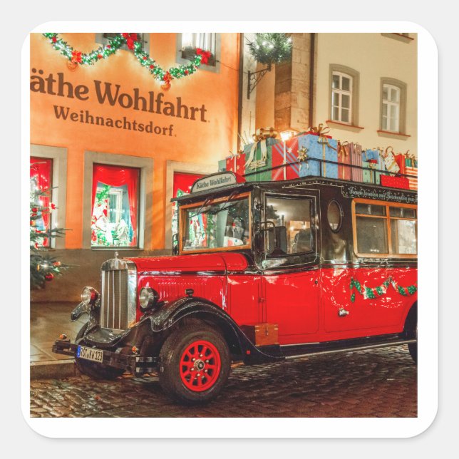 Christmas Square Sticker (Front)