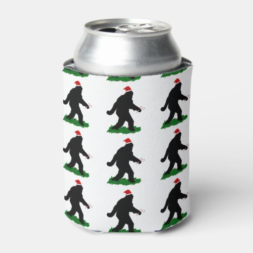 Christmas Squatch _ Squatchin with Candy Canes Can Cooler