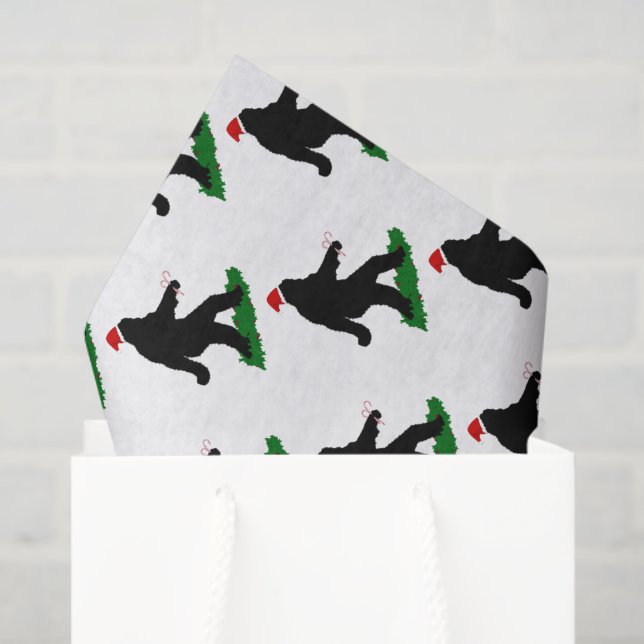 Christmas Squatch - Squatchin' with Candy Canes Tissue Paper (Gift Bag)