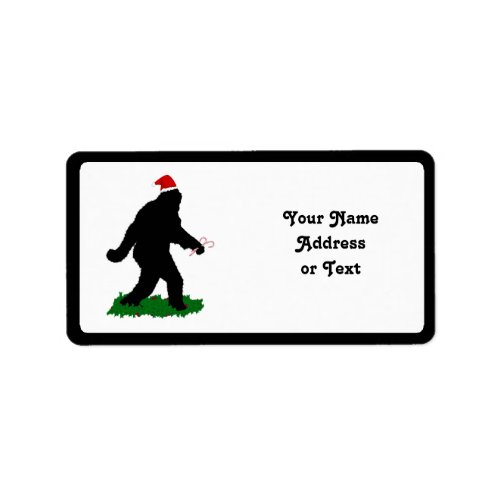 Christmas Squatchin Label