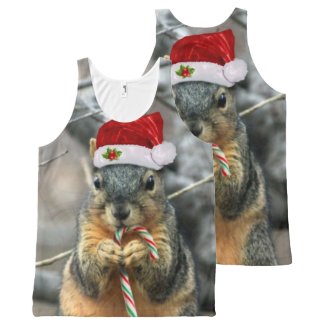 Christmas Squirrel All-Over-Print Tank Top