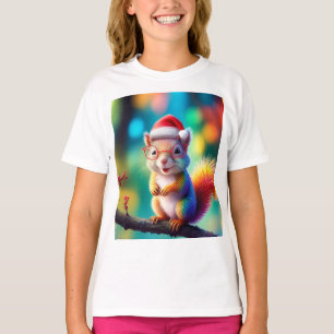 Christmas Squirrel As Santa Claus Design-56765 T-Shirt