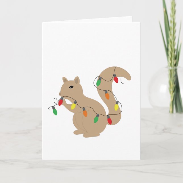 Christmas Squirrel Card (Front)