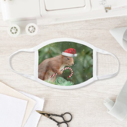 Christmas squirrel face mask