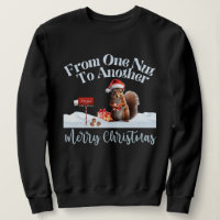 Christmas Squirrel From One Nut To Another