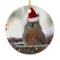 Christmas Squirrel in Basket with Snow