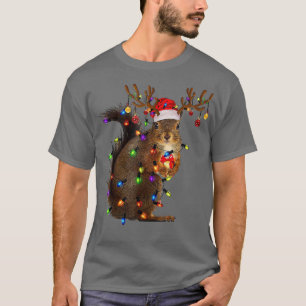 Christmas Squirrel Lights  T-Shirt