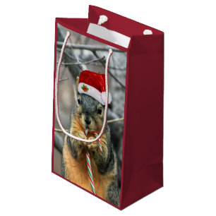 Christmas Squirrel Small Gift Bag
