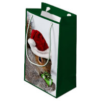 Christmas Squirrel small gift bag