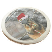 Christmas Squirrel Sugar Cookie (Angled)