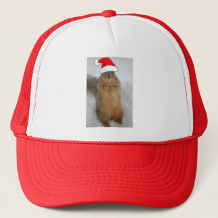 Christmas Squirrel Trucker Hat