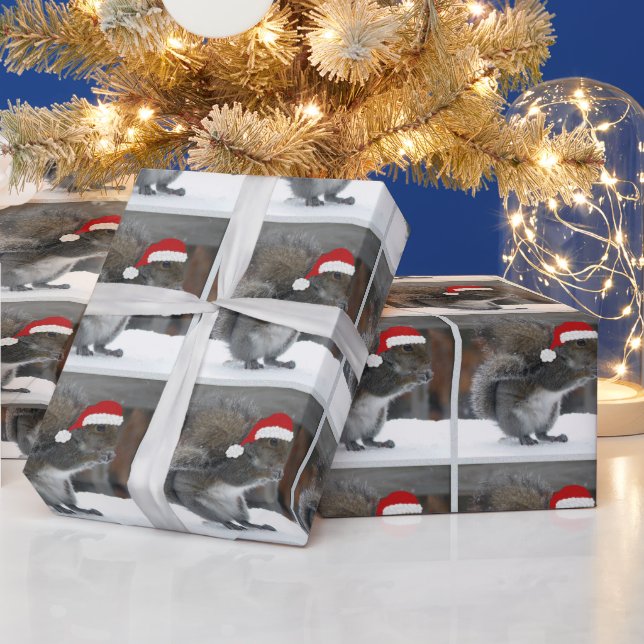 Christmas Squirrel Wrapping Paper (Holidays)