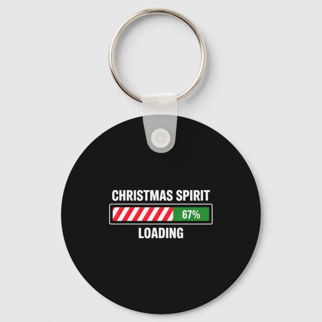 Christmas Srit Loading 67  Keychain (Front)
