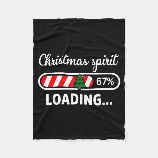 Christmas Srit Loading 67 Meme Boys Kids Gen Z Alp Fleece Blanket (Front)