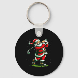 Christmas Srts, Santa Plays Golf Xmas Women Men &a Keychain