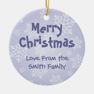 Christmas Staffordshire Bull Terrier (add message) Ceramic Ornament