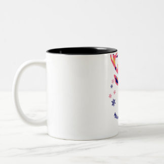 Christmas Stag Two-Tone Coffee Mug