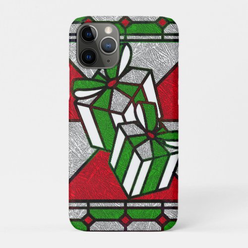 Christmas Stained Glass Holiday Gifts iPhone 11 Pro Case
