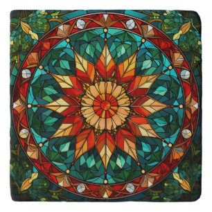 Christmas Stained Glass Trivet
