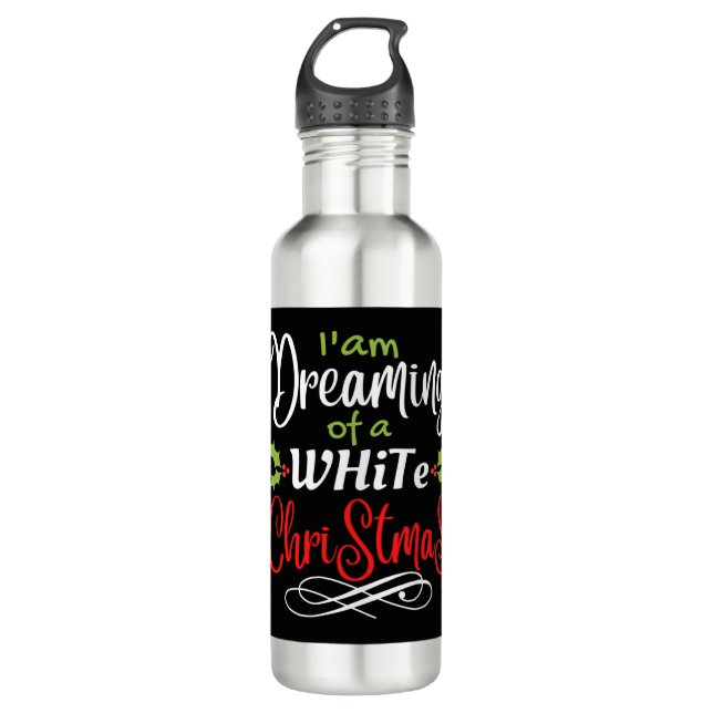 Christmas Stainless Steel Water Bottle (Front)