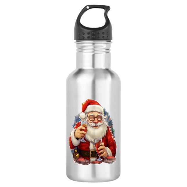 Christmas Stainless Steel Water Bottle (Front)