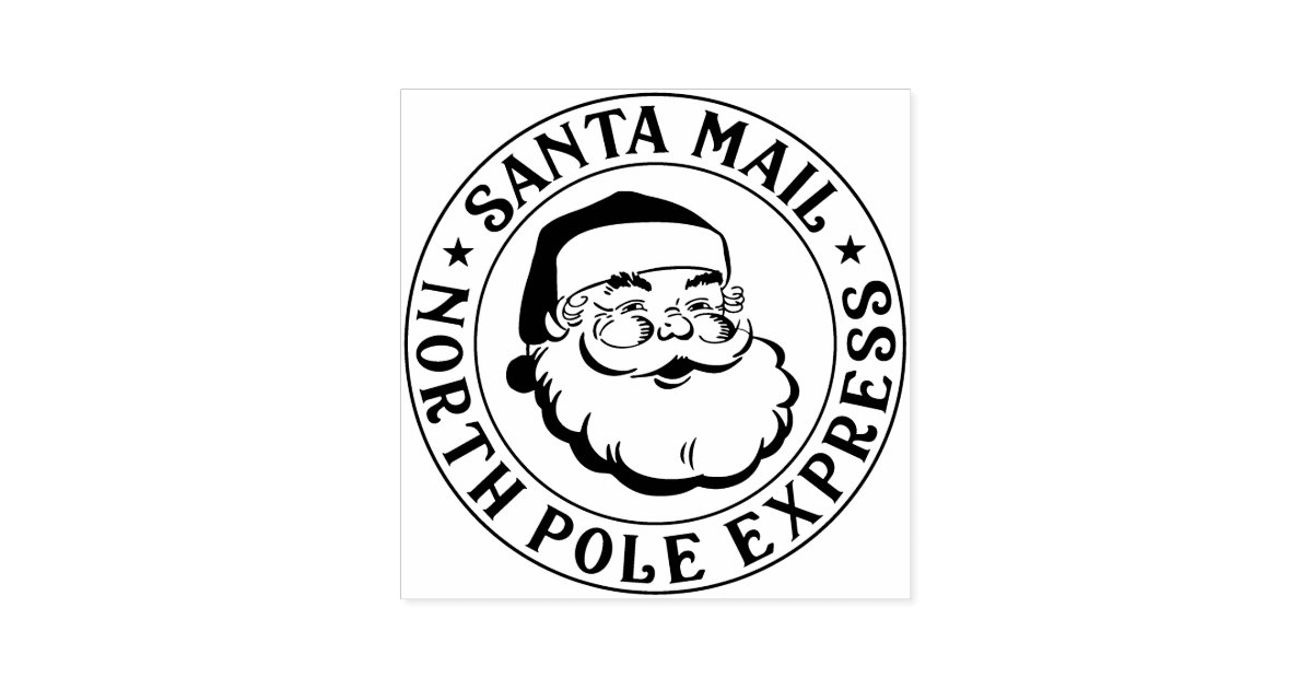 Christmas Stamp Special Delivery Santa Claus Stamp | Zazzle.com