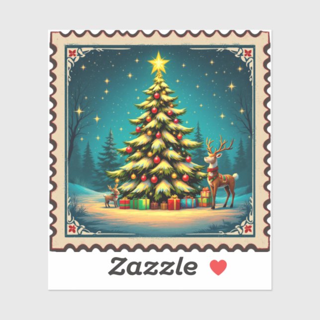 Christmas stamp sticker (Sheet)