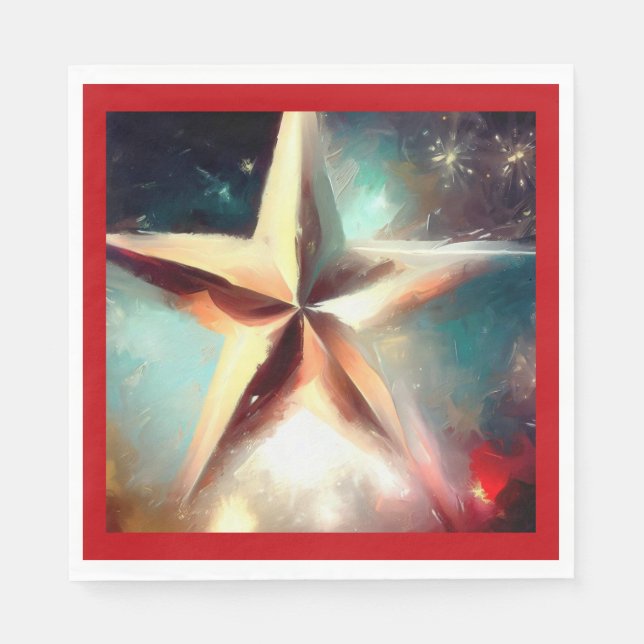 Christmas Star 2 Napkins (Front)
