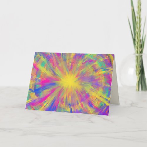 Christmas Star Abstract Modern Art Holiday Card