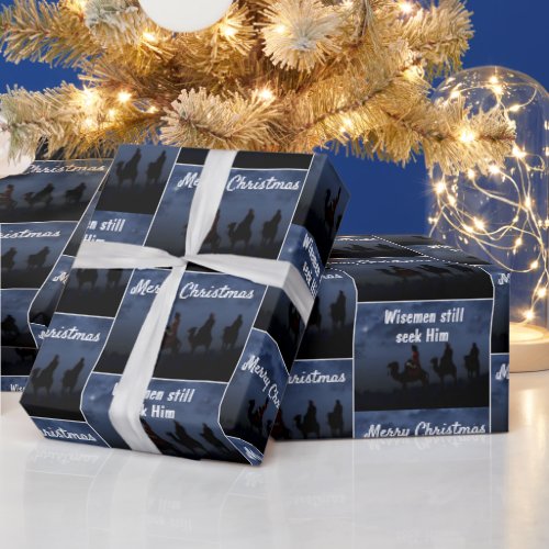 Christmas Star and Wiseman  Wrapping Paper