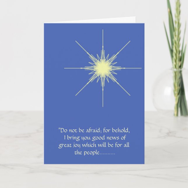 Christmas Star card (Front)