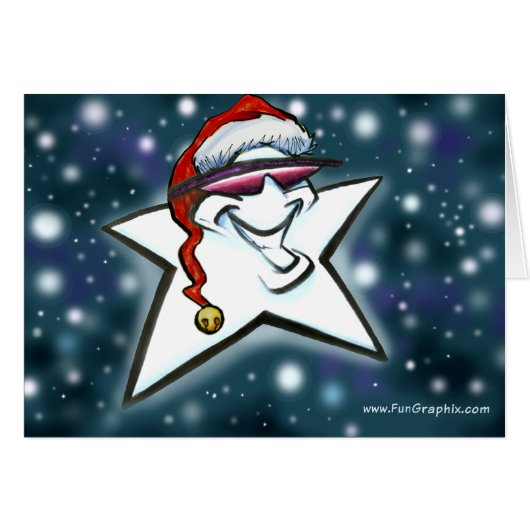 Christmas Star Cards (Front Horizontal)