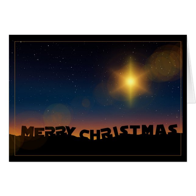 Christmas Star Cards (Front Horizontal)